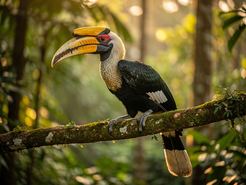 Indian hornbill bird watching in Similipal