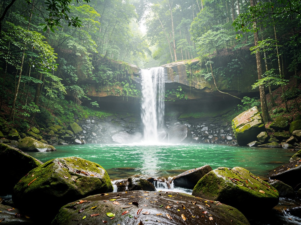 Devkund plunge pool inside Similipal