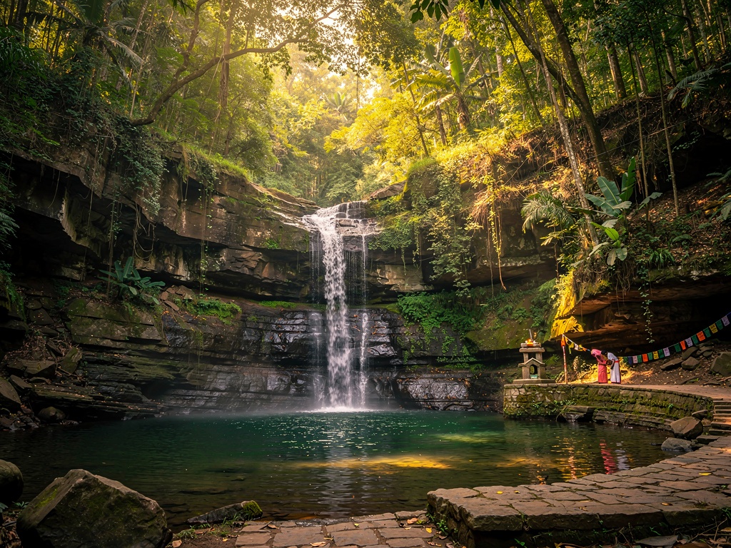 Sitakund natural pool inside the park
